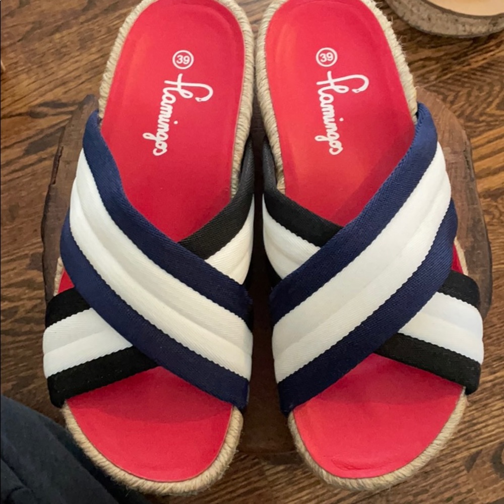 flamingos size 39 sandals